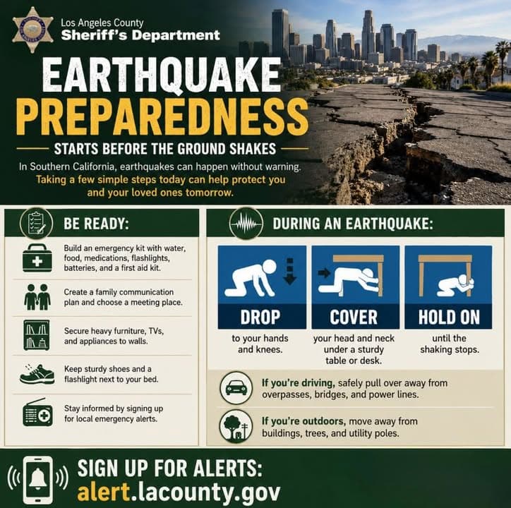 Earthquakes can happen without warning. Is your family ready? Preparedness starts before...