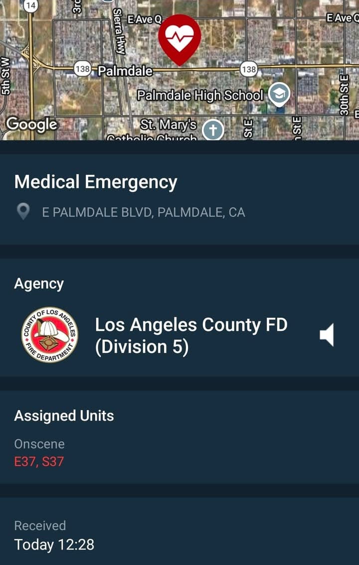 902R....1201 East Palmdale Boulevard in Perfect Image parking lot....person in parking lot...
