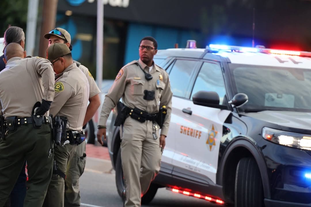 CHP officer at 20th Street West and Avenue J requesting LASD respond...
