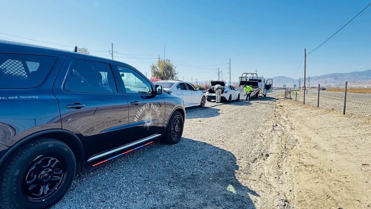 From CHP - Fort Tejon - Grapevine Two 🏎️'s came up fast...