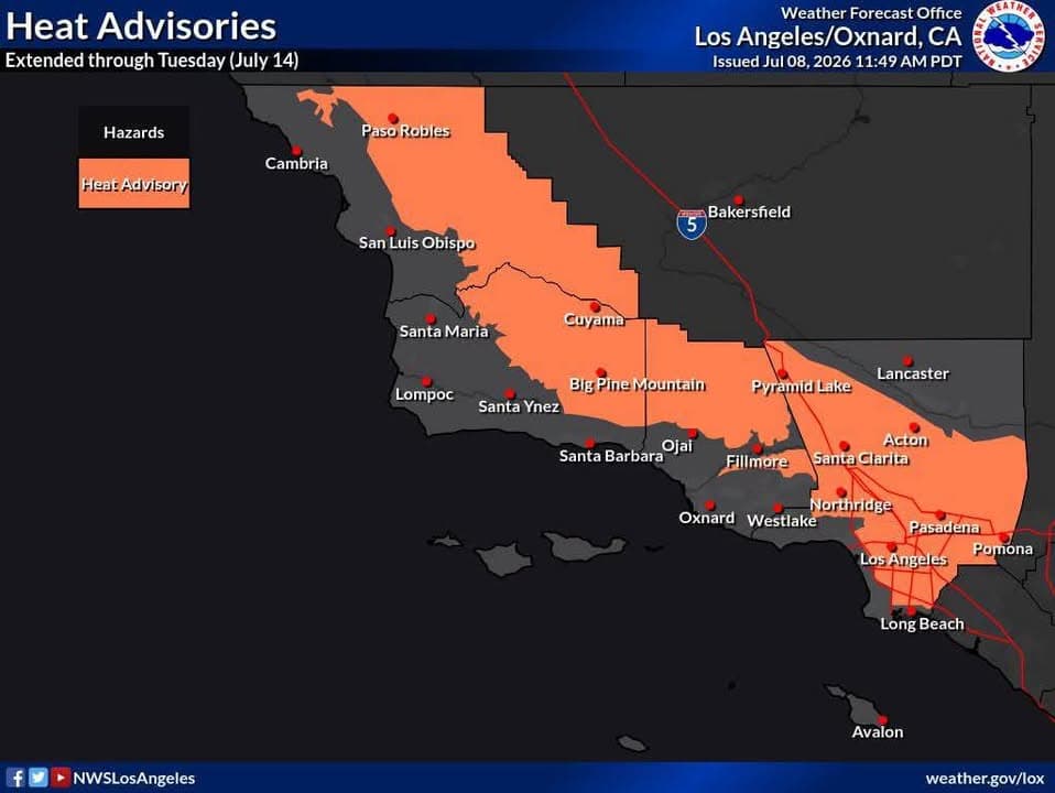馃尅锔廤arm temperatures are here to stay!! 馃尀 Heat Advisories are in effect...
