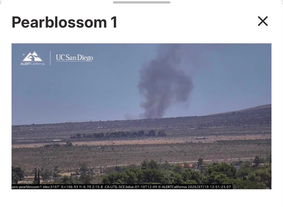 904B…E. Avenue Z and Jesus Canyon Rd…reported brush fire…law enforcement and FD...