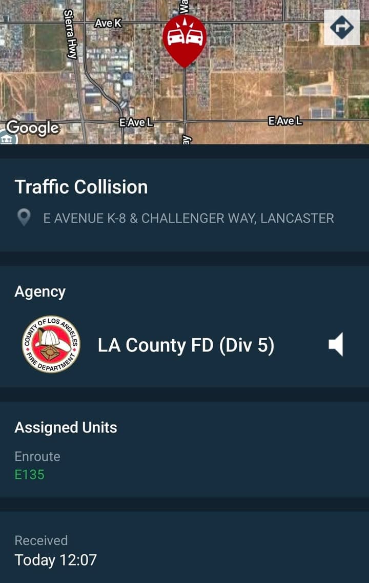 902T/902R....Challenger Way and Avenue K-8....semi truck vs Chevy Tahoe.....sheriff and FD enroute...