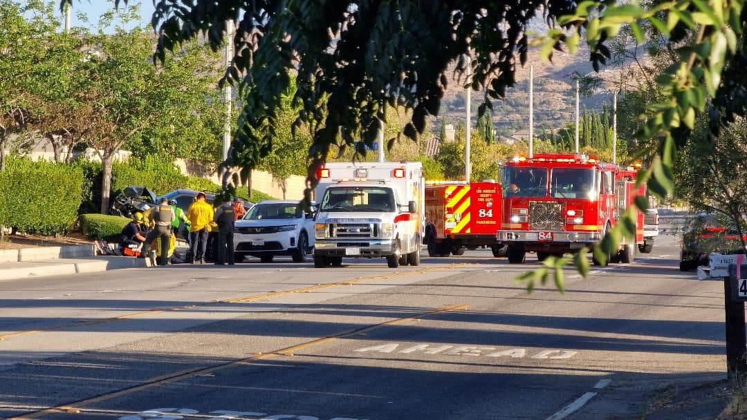 Traffic collision on Avenue M-8 and 45th Street West