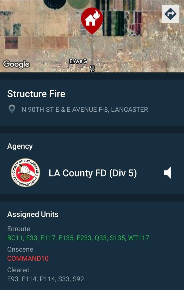 904S....90th Street East and Avenue F-8....structure and trailer on fire....sheriff and FD...