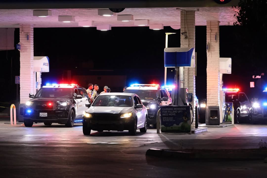 Felony traffic stop on an assault with a deadly weapon suspect vehicle...