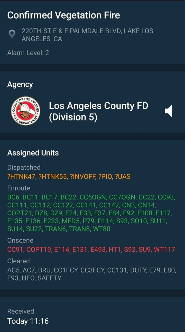 Clark Fire – Lake Los Angeles LAKE LOS ANGELES, Calif. — Firefighters...