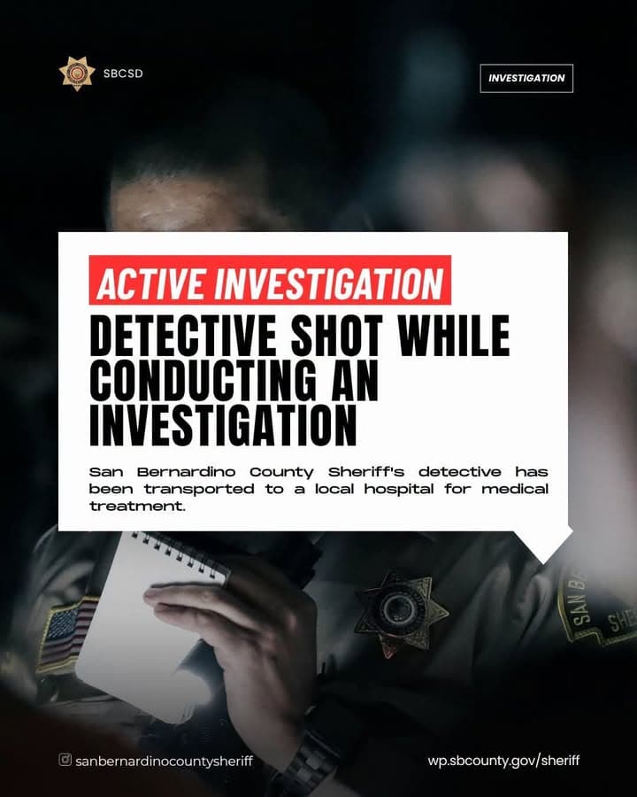 #LASD Homicide Detectives Assisting San Bernardino Sheriff's Office Regarding a Deputy-Involved Shooting,...