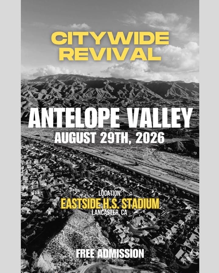 ANTELOPE VALLEY… THE TIME IS NOW. 🔥 On August 29th, more than...
