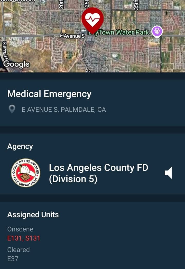 902R....25th Street East and Avenue S at Stater Bros....FD on scene advises...