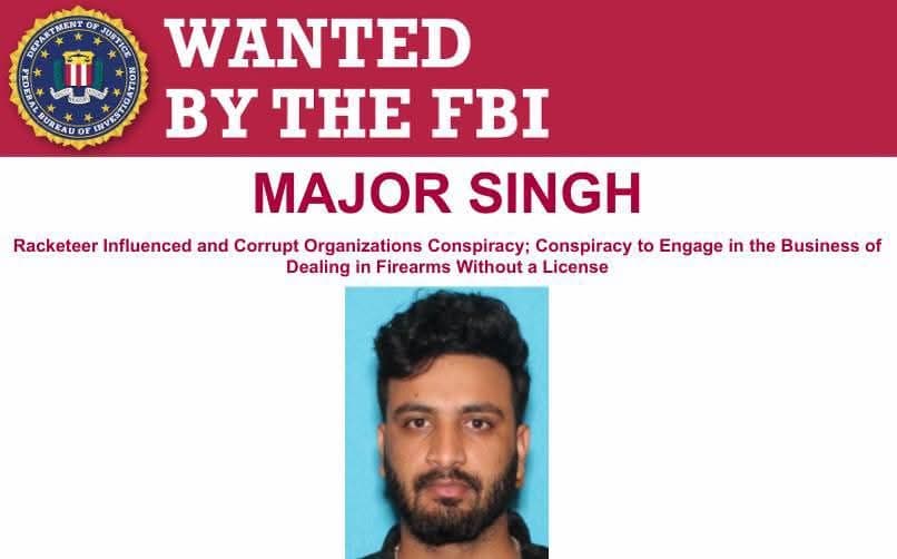 Major Singh is #wanted for his alleged involvement in a transnational criminal...