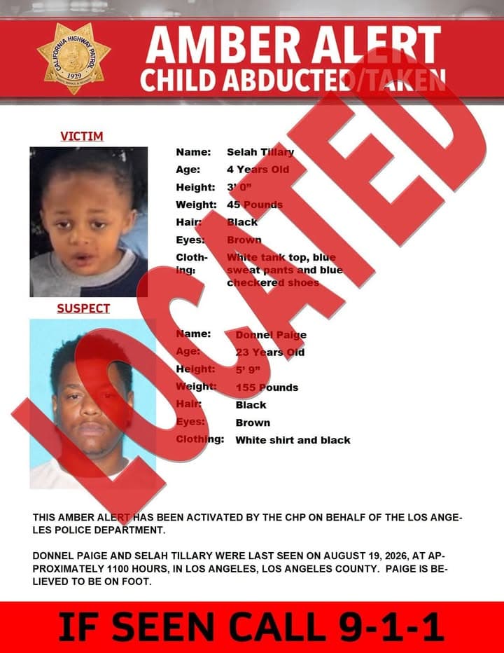 ***This Amber Alert has been deactivated. The subject has been located*** AMBER...