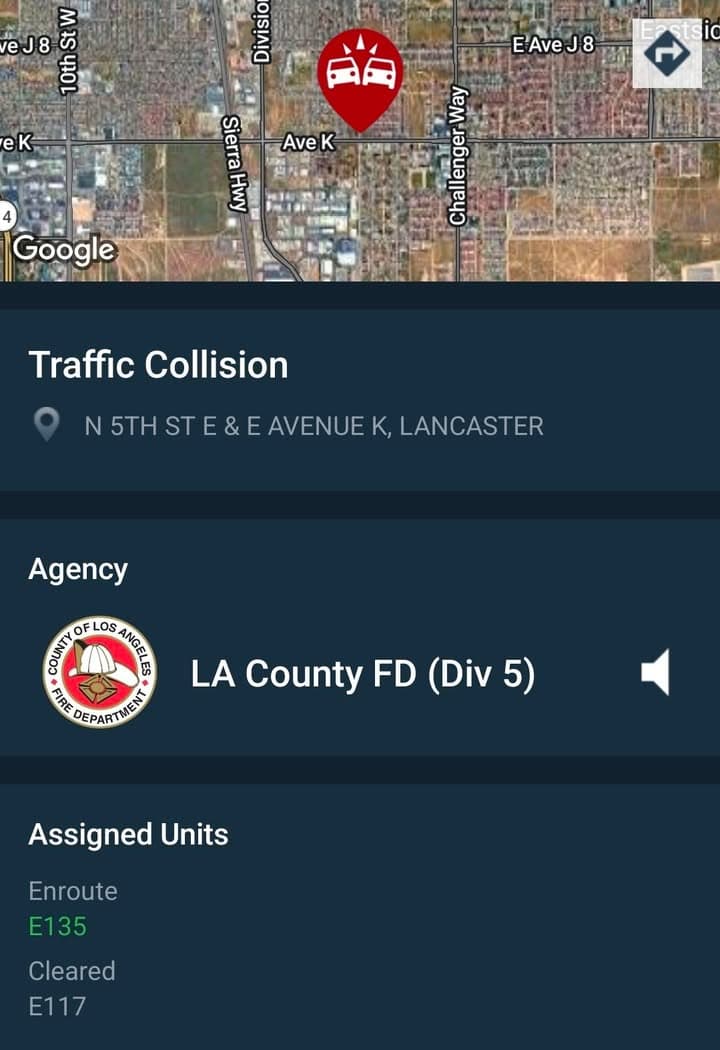 Deputy came upon a traffic collsion on 5th Street East and Avenue...