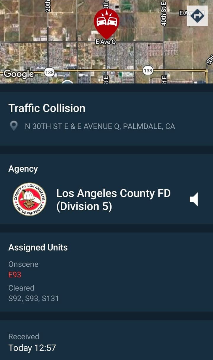 902T/902R....30th Street East and Avenue Q....four to five vehicle collision, caller states...