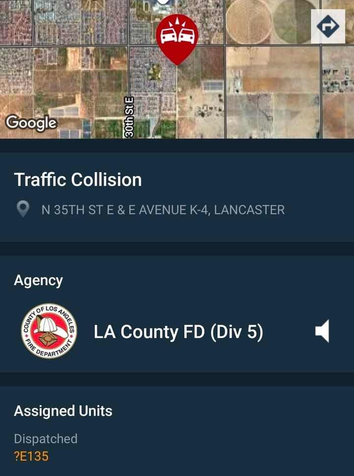 902T/902R....35th Street East and Avenue K-4....two vehicle collision....sheriff and FD enroute code...