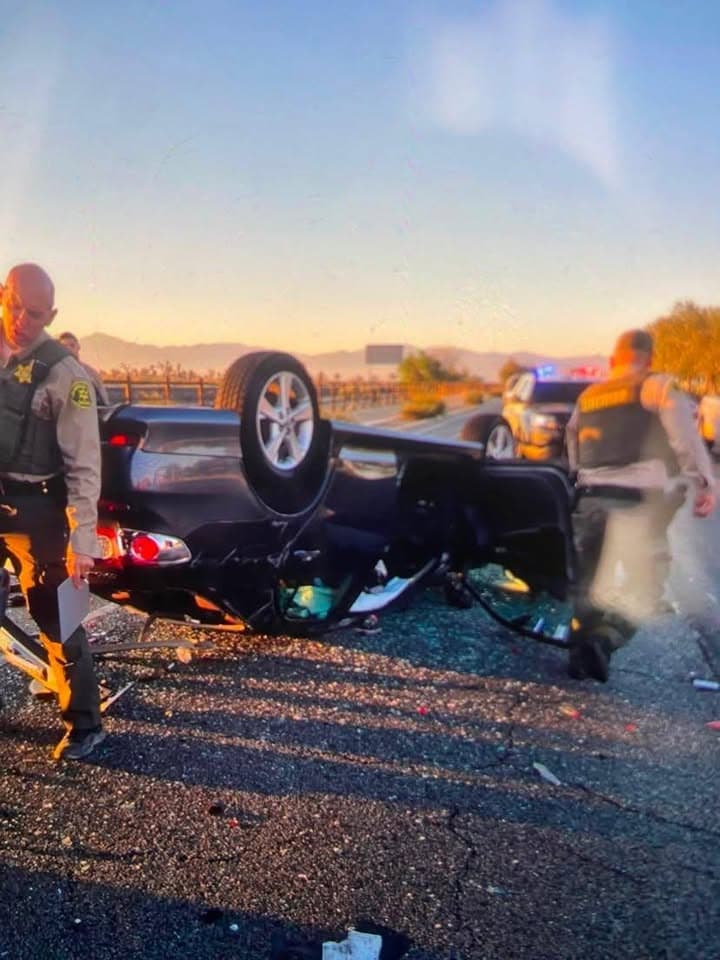 Traffic collision on Sierra Highway and Avenue M around 6:15 this morning...