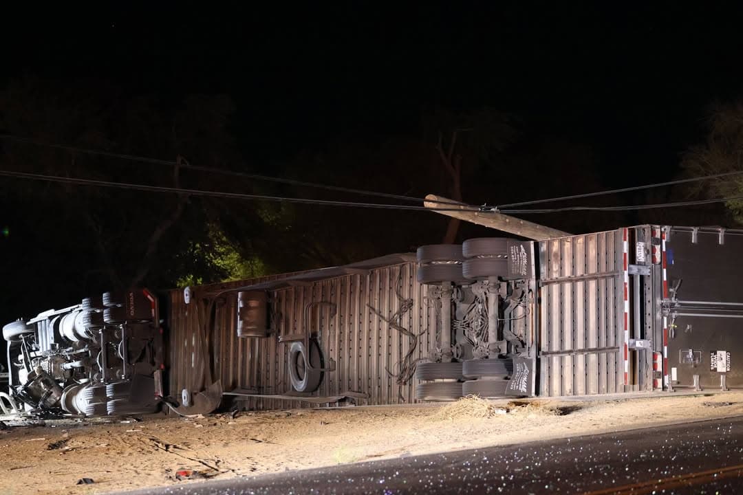 Semi-Truck Carrying 43,000 Pounds of Cheese Overturns Near 90th Street East and...