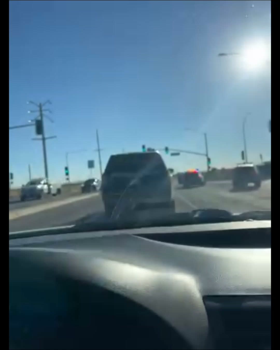 Video from homicide suspect pursuit this morning on 8th Street East and Avenue P