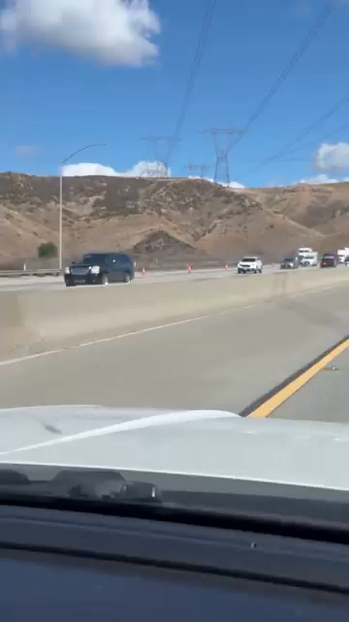Collision earlier today on southbound 14 near Sand Canyon