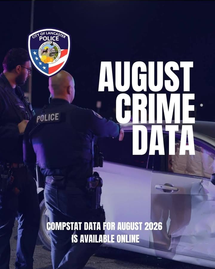 From Lancaster Police Department The latest crime data is now available, showing how reported crime in Lancaster compares to both last year and five years ago.