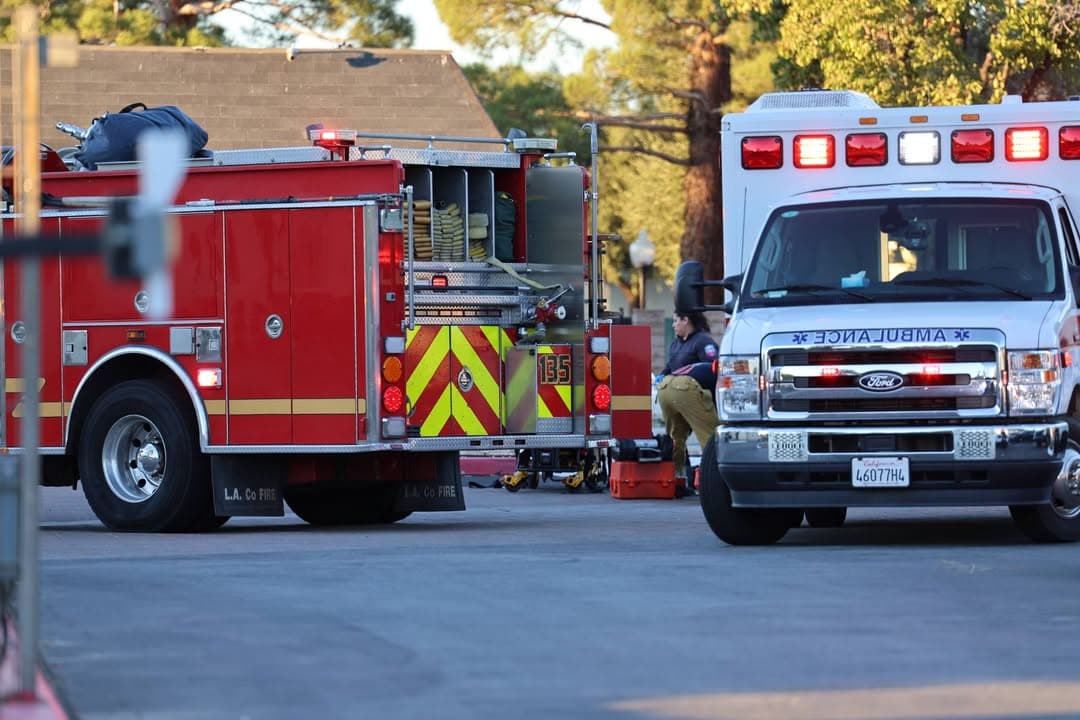 Vehicle vs pedestrian · 2105 East Avenue J-8 at Cedar Ridge · LPD and FD enroute code 3