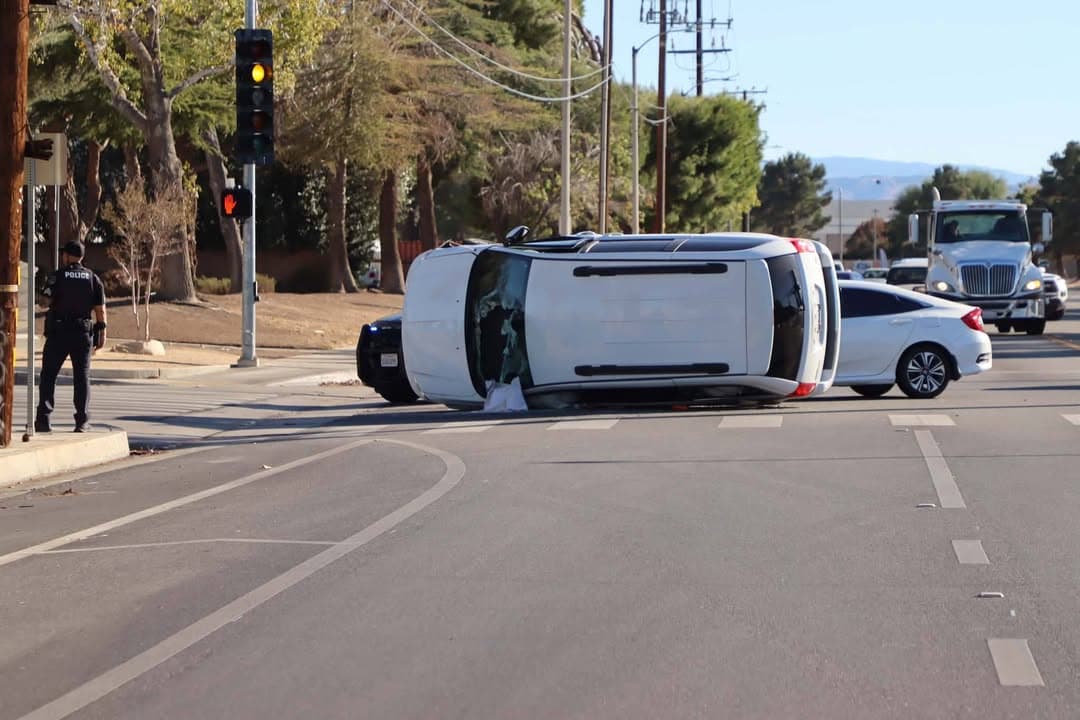 Additional photos from rollover collision on Division Street and Avenue K-4